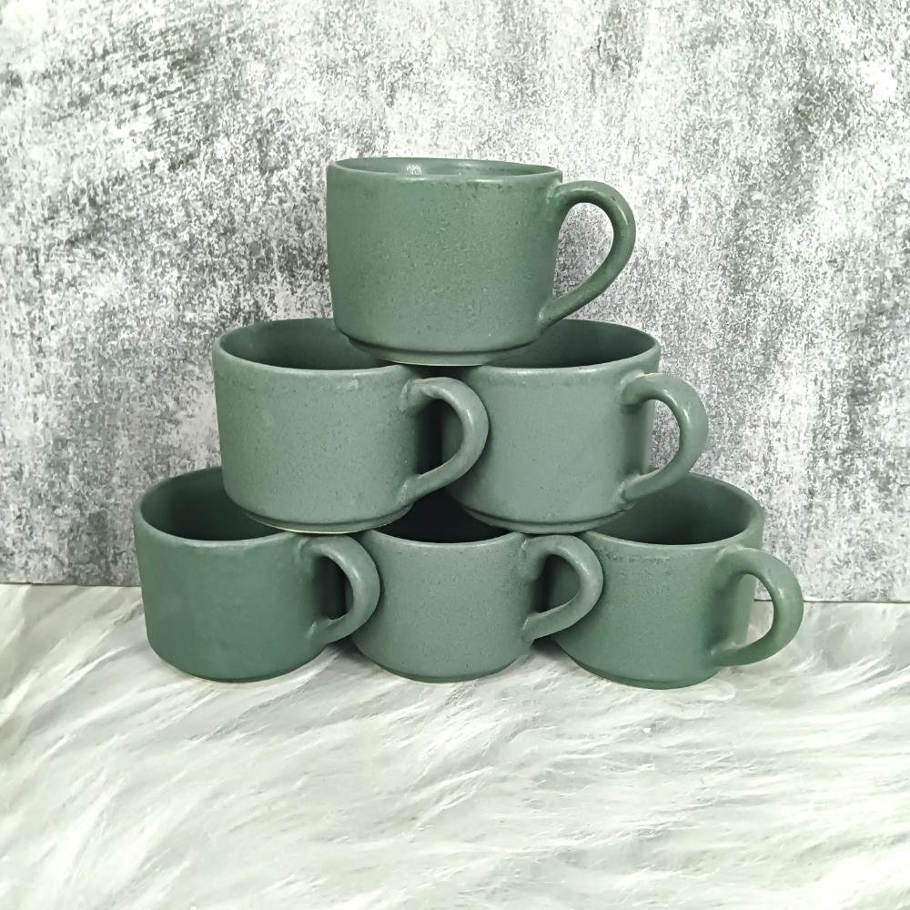 DPAARA Elegant Simple Ceramic Cups - Sleek Modern Design - DP4416