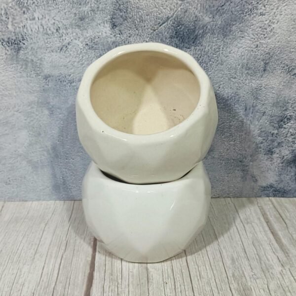 Cutting White Ceramic Inoor Planters Pot-AA6010