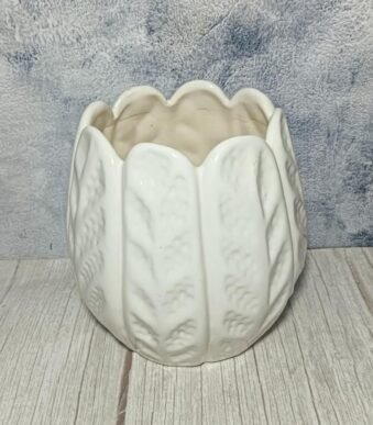 Cutting Lotus Design Indoor Ceramic Planters Pot-aa6017