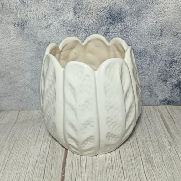 Cutting Lotus Design Indoor Ceramic Planters Pot-aa6017