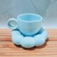 Khurja Ceramic Bubble Design Ceramic Cup with Plate-DP5002