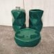 Khurja Pottery Diamond Cut Ceramic Bathroom Set-DP5022