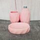 Diamond Cut Design Khurja Ceramic Bathroom Set-DP5024
