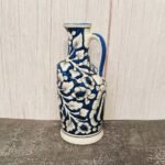 blue-pottery-khurja-ceramic-mughal-painting-bottle-MD5054