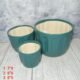 Liner Pattern Ceramic Planters Pot Set of 2-aa6020