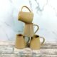 Glossy Brown Khurja Pottery Ceramic Mug-CC1099