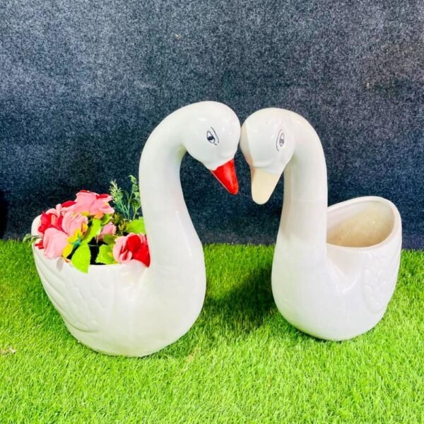 Duck Shape Khurja Pottery Ceramic Planters Pot-RH1250