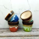 Multi Glaze Succulent Ceramic Planters Pot-AA7034