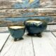 Glossy Finish Khurja Ceramic Pot Set of 2-AA7082