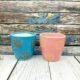 Multicolor Glass Shape Ceramic Planters-AA7107