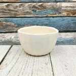 White Bowl Shape Ceramic Planters Pot
