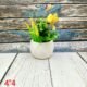 Diamond Cut Design Indoor Ceramic Pots-AA7143