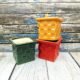 Multicolor Brick Design Ceramic Planters - AA7153