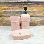 Pink Handmade Ceramic Bathroom Set-MD1019