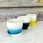 Dual Color Ceramic Succulent Ceramic Pots-ST8516