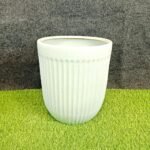 Line Pattern Outdoor Khurja Ceramic Planters-ST8580