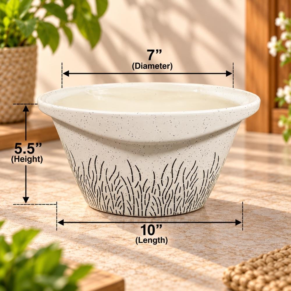 aap-005-large-white-black-brushstroke-oval-ceramic-planter-lifestyle-1 Large White Black Brushstroke Oval Ceramic Planter - Image 1