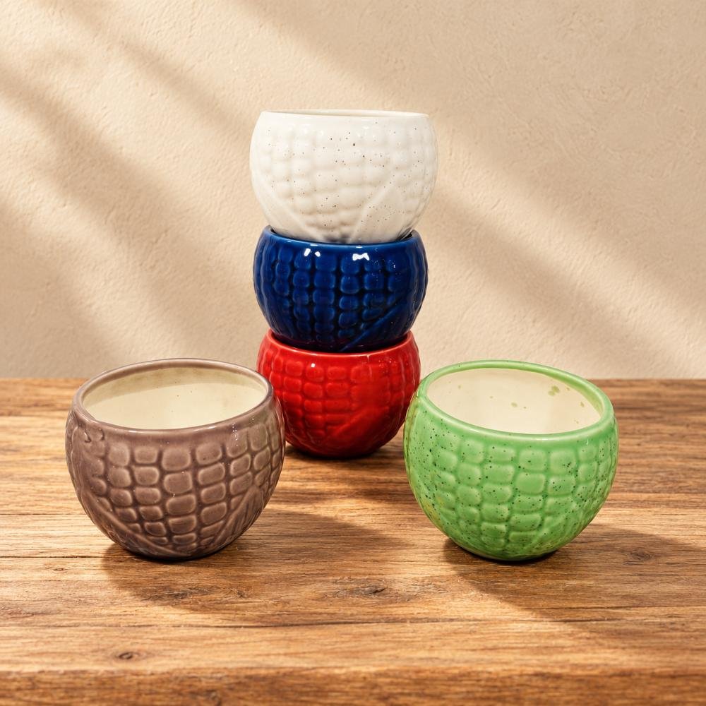 aap-029-small-cobalt-blue-textured-round-ceramic-pot-ai-lifestyle-01 Small Cobalt Blue Textured Round Ceramic Pot - Image 1
