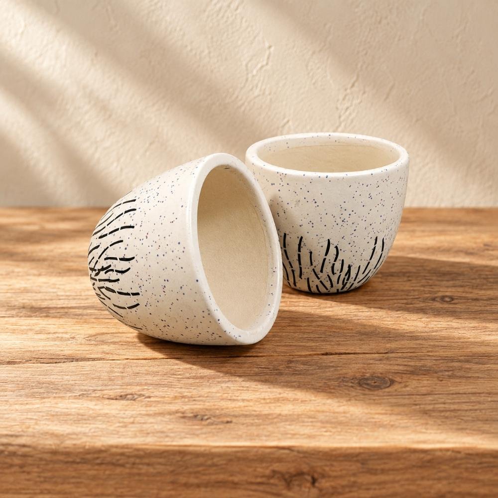 aap-031-small-white-black-floral-ceramic-pot-ai-lifestyle-01 Small White Black Floral Ceramic Pot - Image 1