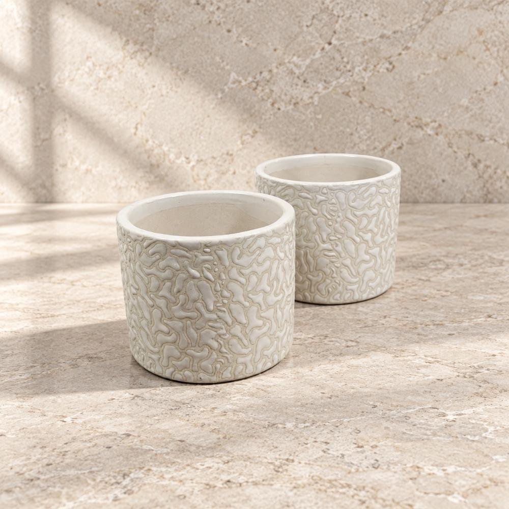 aap-037-small-white-speckled-ceramic-pot-lifestyle-3 Small White Speckled Ceramic Pot - Image 1