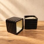 Small Black Square Ceramic Planter