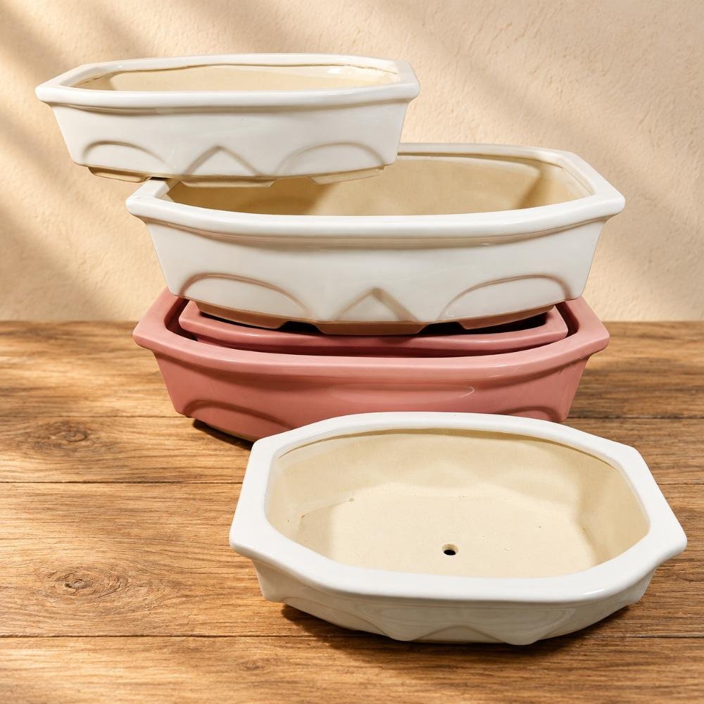 aap-041-small-blush-pink-scalloped-ceramic-planter-set-ai-lifestyle-01 Small Blush Pink Scalloped Ceramic Planter Set - Image 1