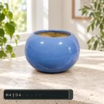 Assorted Color Round Ceramic Pot Set - Image 2