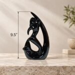 Abstract Curved Ceramic Sculpture - Image 3