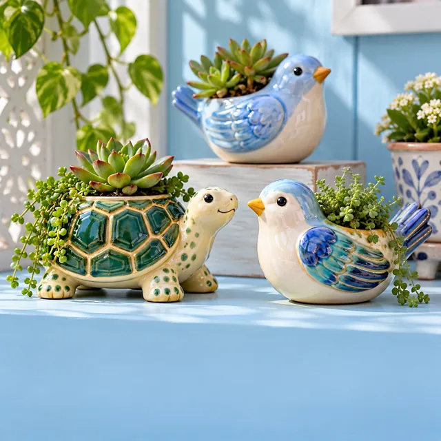 Animal/Bird Pots - Khurja Ceramic