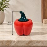 Bell Pepper Ceramic Lidded Container - Image 3