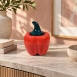 Bell Pepper Ceramic Lidded Container