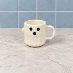 Black Dot Face Ceramic Mug - Image 2
