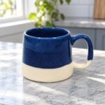 Blue Cream Two Tone Ceramic Mug - Image 2