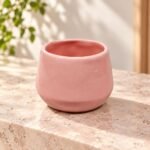 Blush Pink Rounded Ceramic Bowl - Image 2