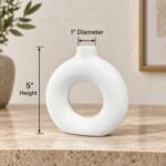 Circular Donut Ceramic Vase - Image 3