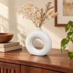Circular Donut Ceramic Vase