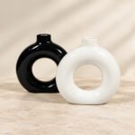 Circular Donut Ceramic Vase - Image 2