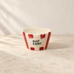 Classic Striped Ceramic Popcorn Tub - Image 2