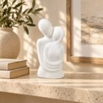 Embracing Couple Ceramic Figurine