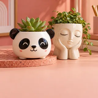Face Pot - Khurja Ceramic