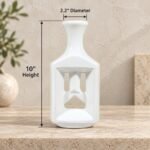 Face Cutout Ceramic Bottle Vase - Image 2