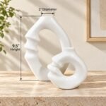 Face Profile Loop Ceramic Vases Set of 2 - Image 2