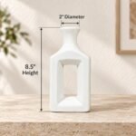 Flared Neck Window Ceramic Bottle Vase - Image 2