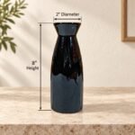 Flared Rim Ceramic Bottle Vase - Image 3