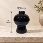 Globe Pedestal Ceramic Vase - Image 3