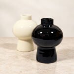 Globe Pedestal Ceramic Vase - Image 2