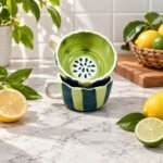 Green Watermelon Ceramic Bowl