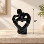 Heart Embrace Ceramic Sculpture - Image 3