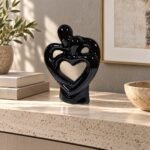 Heart Embrace Ceramic Sculpture