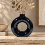 Large Circular Ring Ceramic Vase